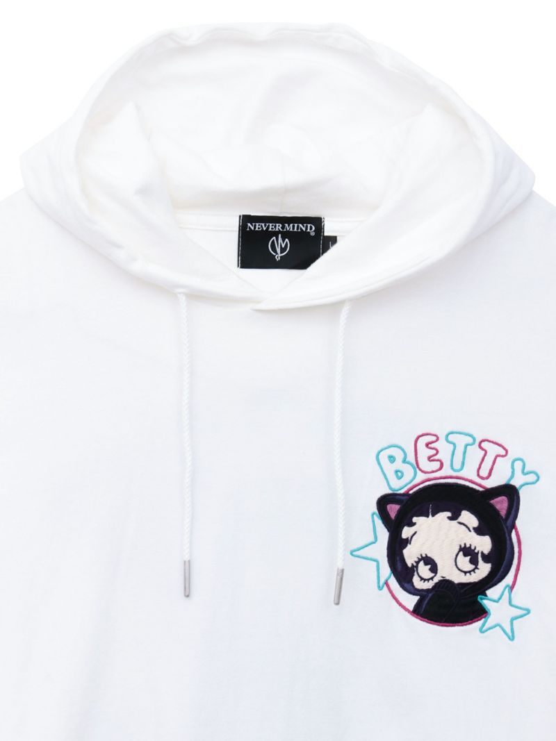 【BETTY BOOP】“サイバーベティ”BIGシルエット半袖TEEパーカー〔別注〕
