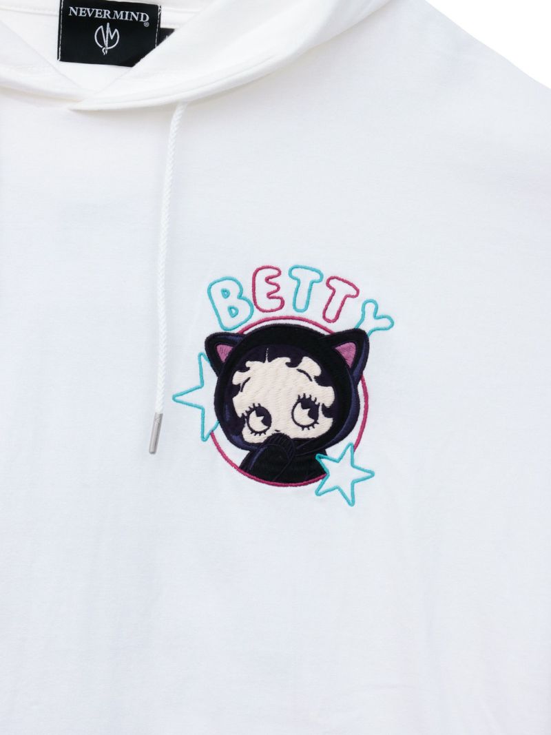 【BETTY BOOP】“サイバーベティ”BIGシルエット半袖TEEパーカー〔別注〕