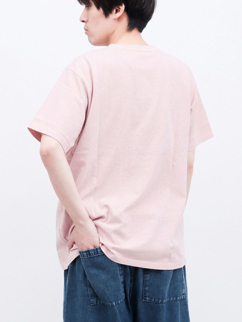 【moz】エルクプリント製品染めTシャツ