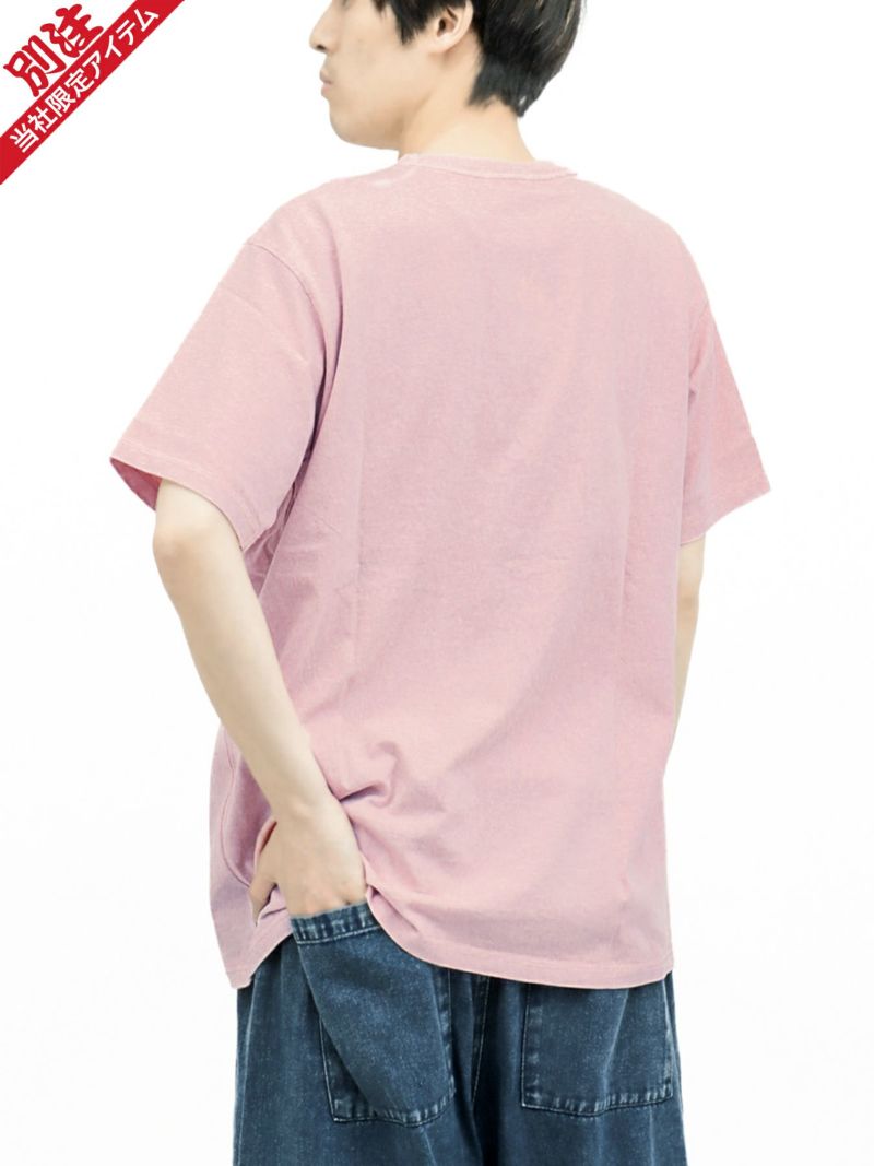 【moz】エルクプリント製品染めTシャツ