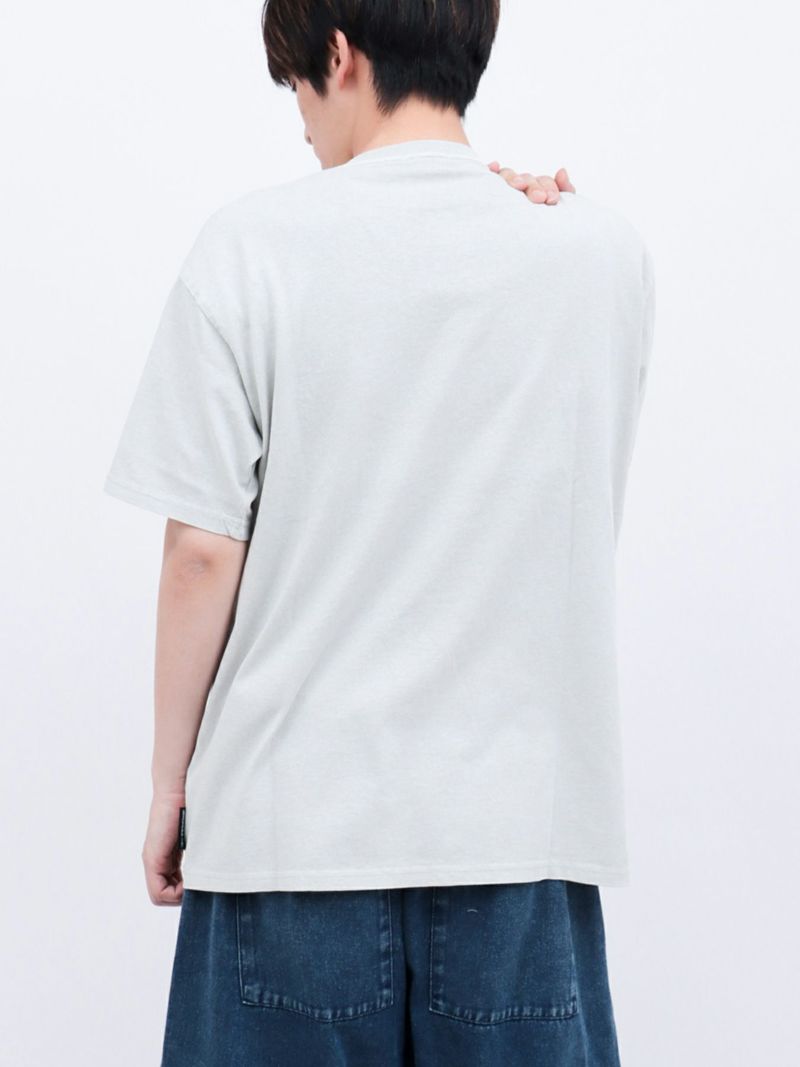【moz】エルクプリント製品染めTシャツ