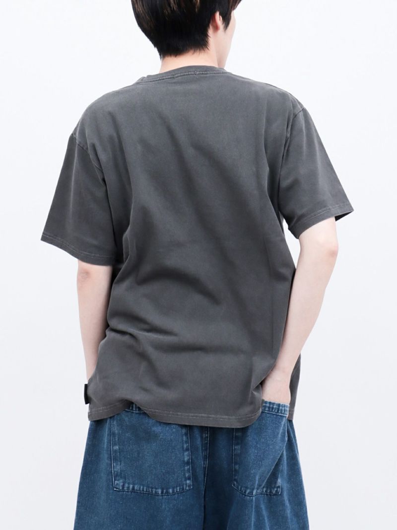 【moz】エルクプリント製品染めTシャツ