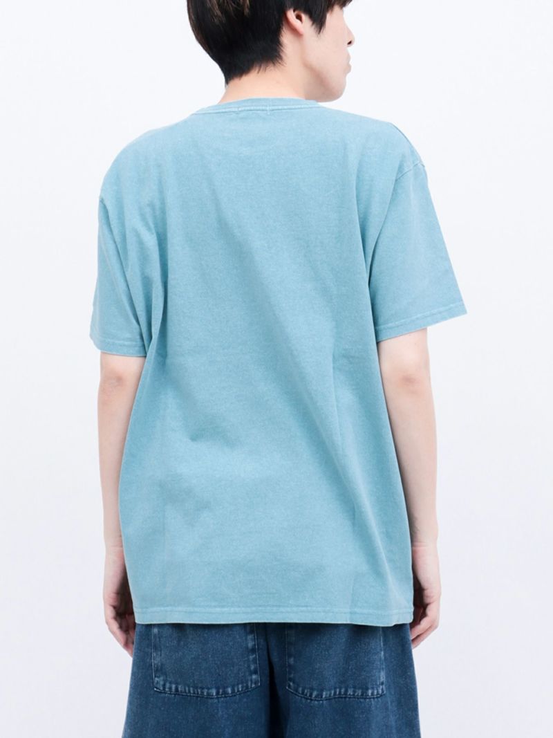 【moz】エルクプリント製品染めTシャツ