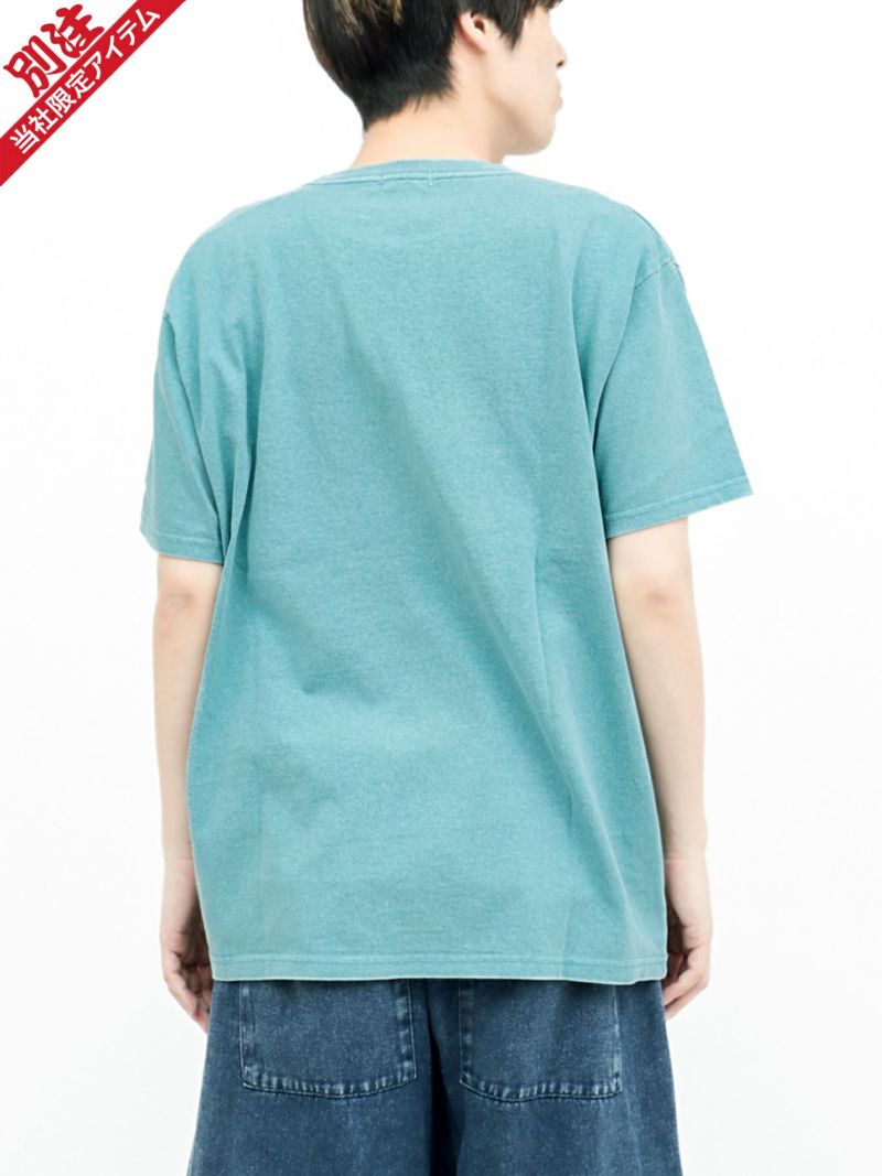 【moz】エルクプリント製品染めTシャツ