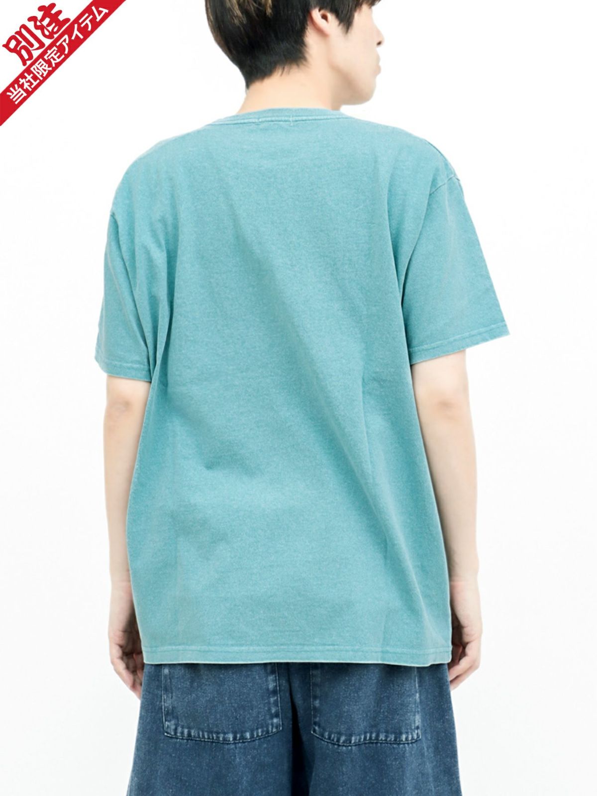 【moz】エルクプリント製品染めTシャツ