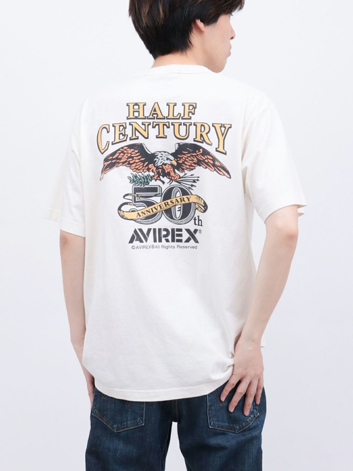 【AVIREX】HALF-CENTURY ANNIVERSARY T-SHIRT