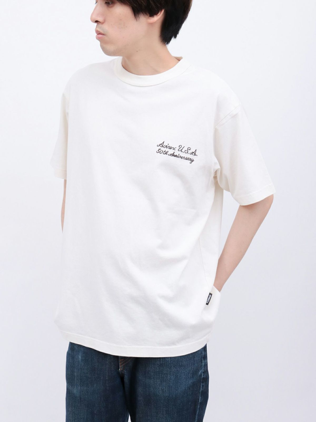 【AVIREX】HALF-CENTURY ANNIVERSARY T-SHIRT