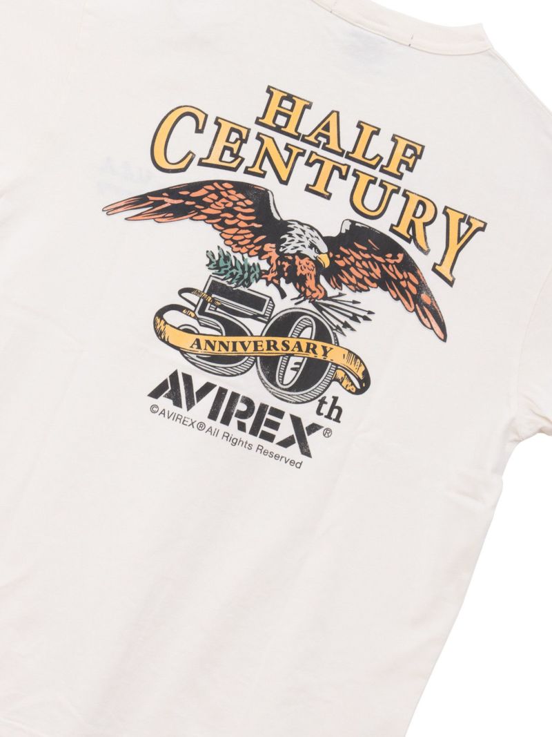 【AVIREX】HALF-CENTURY ANNIVERSARY T-SHIRT
