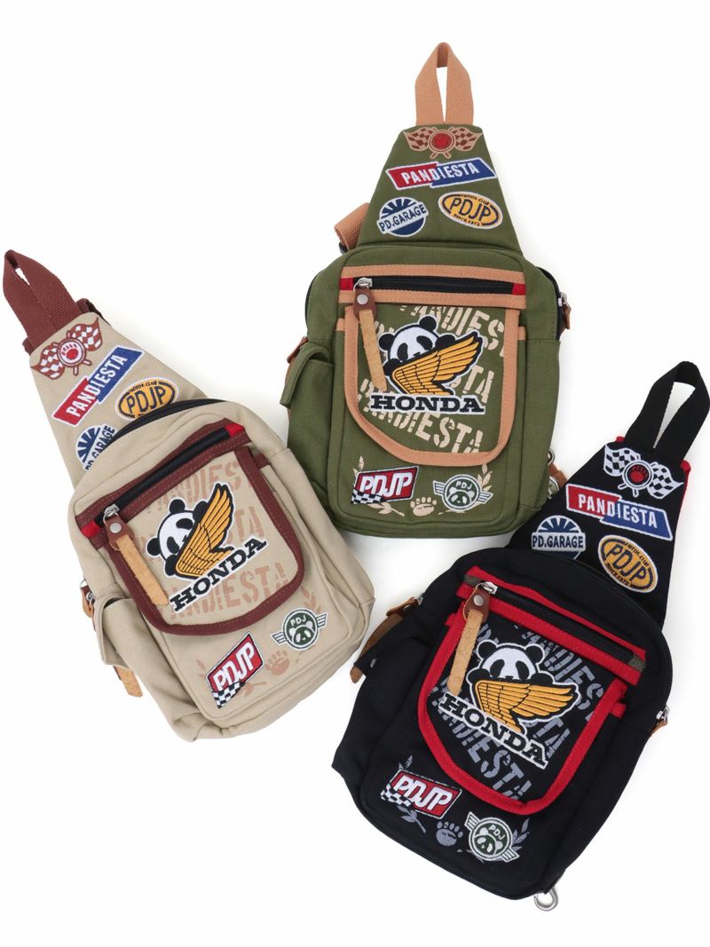 【HONDA×PANDIESTA JAPAN】“パンダウィング”ミリタリーワンショルダーバッグ