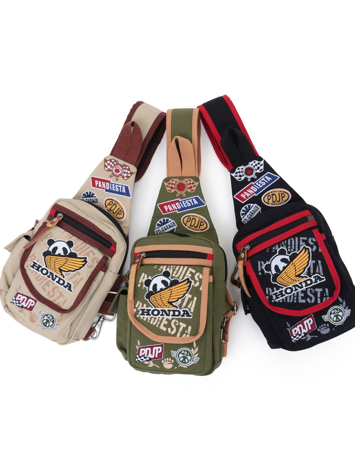 【HONDA×PANDIESTA JAPAN】“パンダウィング”ミリタリーワンショルダーバッグ
