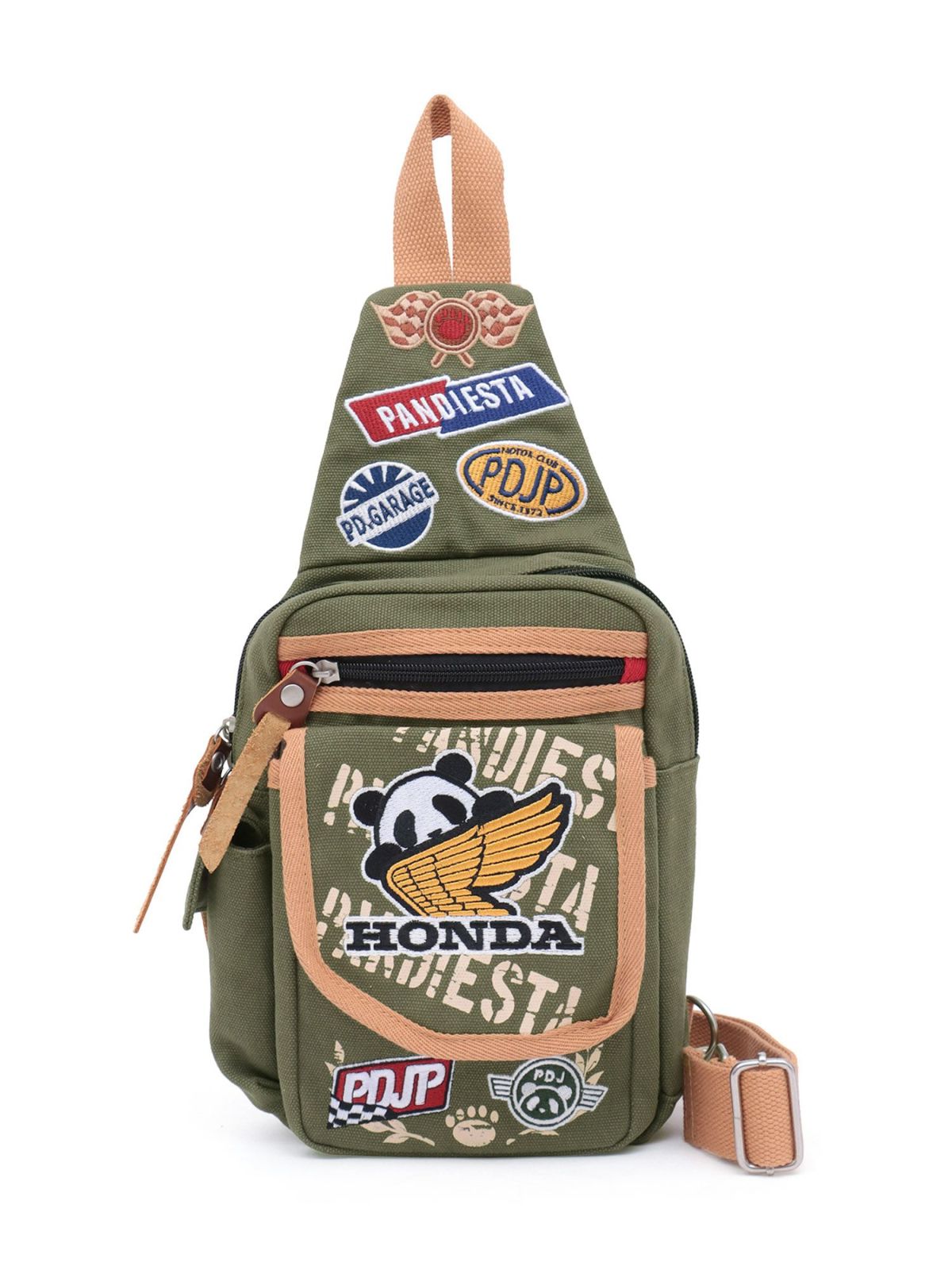 【HONDA×PANDIESTA JAPAN】“パンダウィング”ミリタリーワンショルダーバッグ