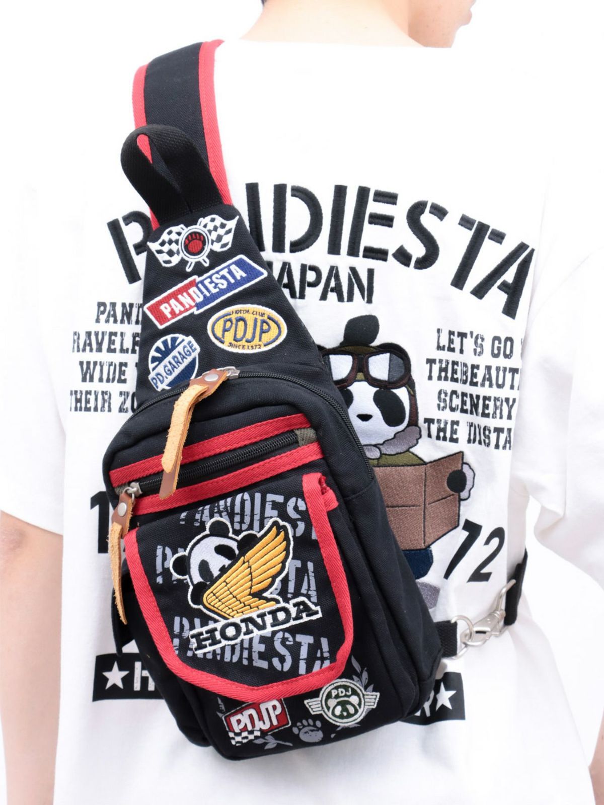 【HONDA×PANDIESTA JAPAN】“パンダウィング”ミリタリーワンショルダーバッグ