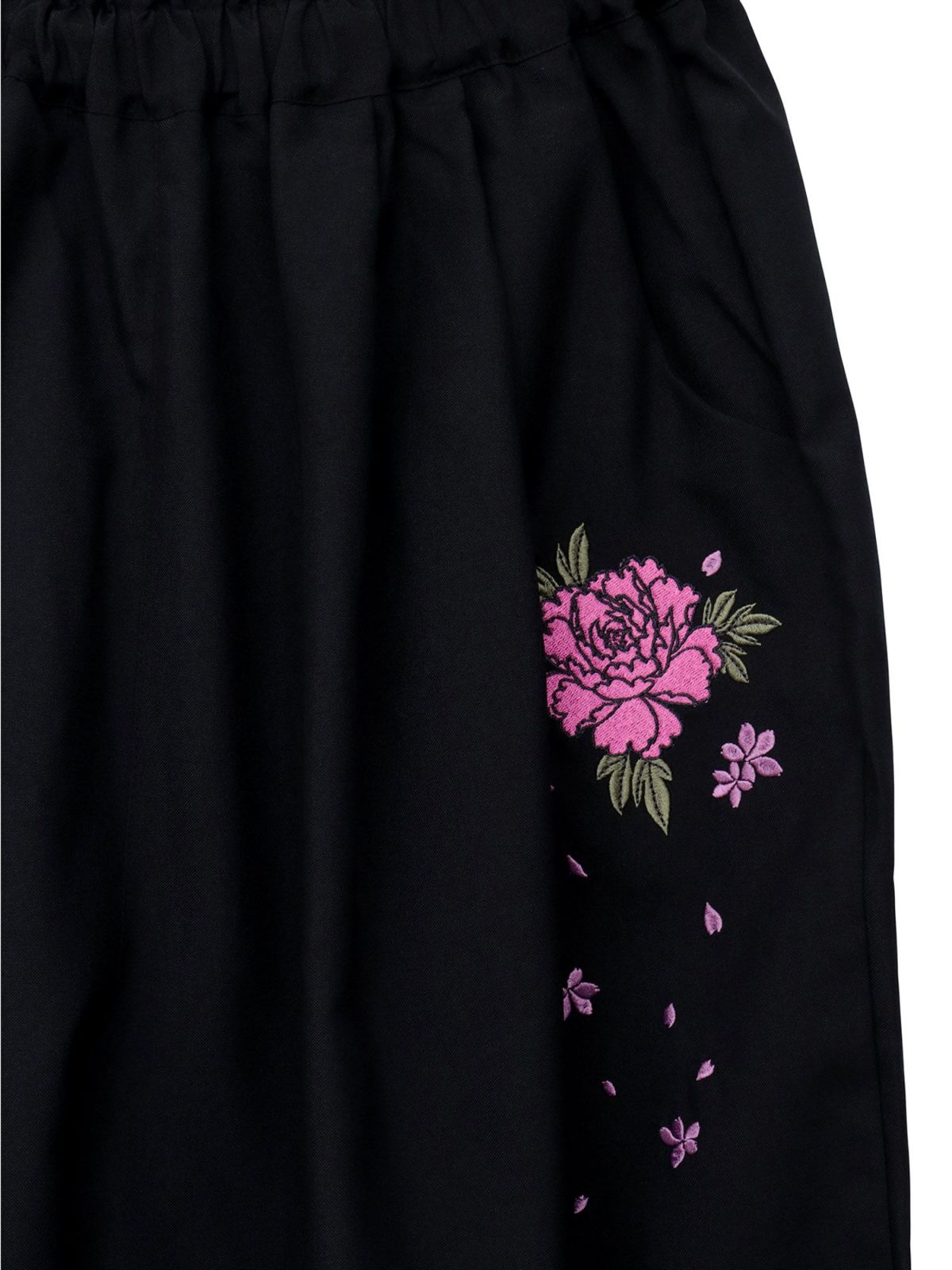 【雅結】牡丹刺繍 コクーンパンツ