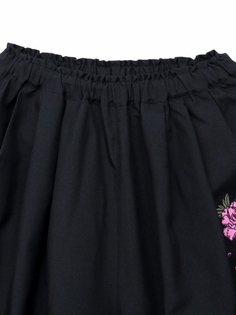 【雅結】牡丹刺繍 コクーンパンツ