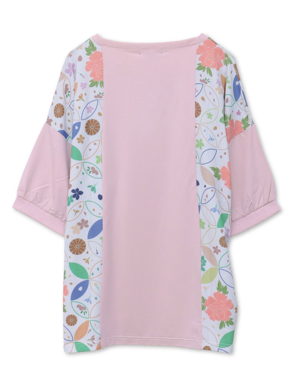 【雅結】和生地切り替え 接触冷感素材ドルマンTシャツ