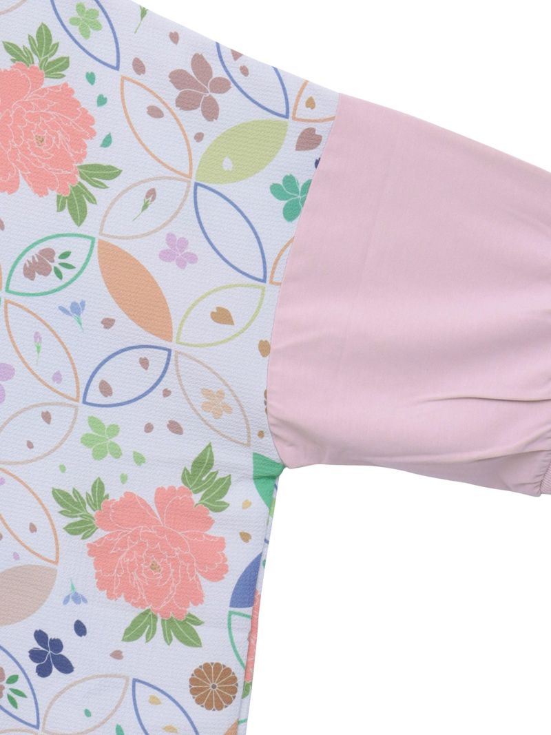 【雅結】和生地切り替え 接触冷感素材ドルマンTシャツ