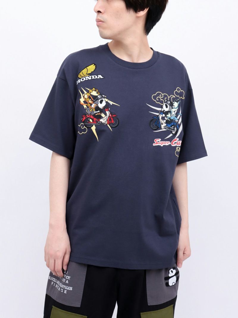 【HONDA×PANDIESTA JAPAN】“SUPER CUB”刺繍入りTシャツ2