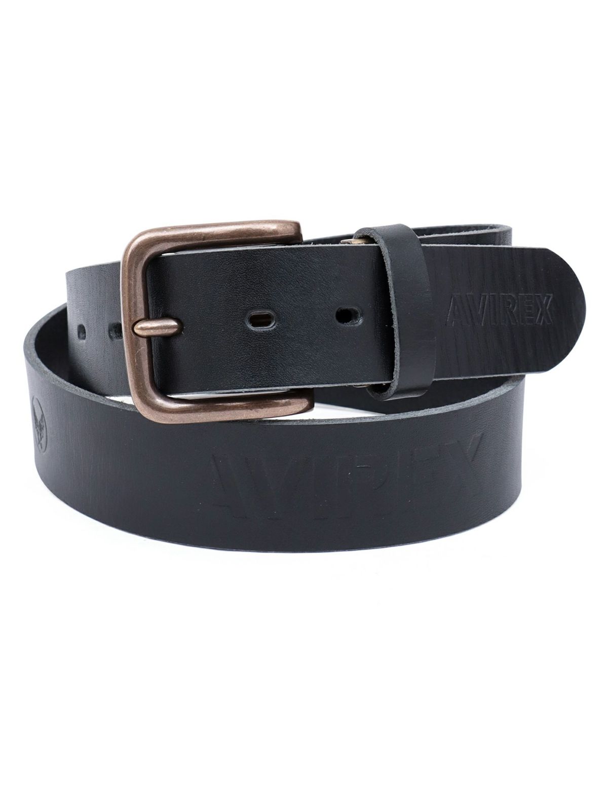 【AVIREX】LOGO COW LEATHER BELT〔LIMITED〕