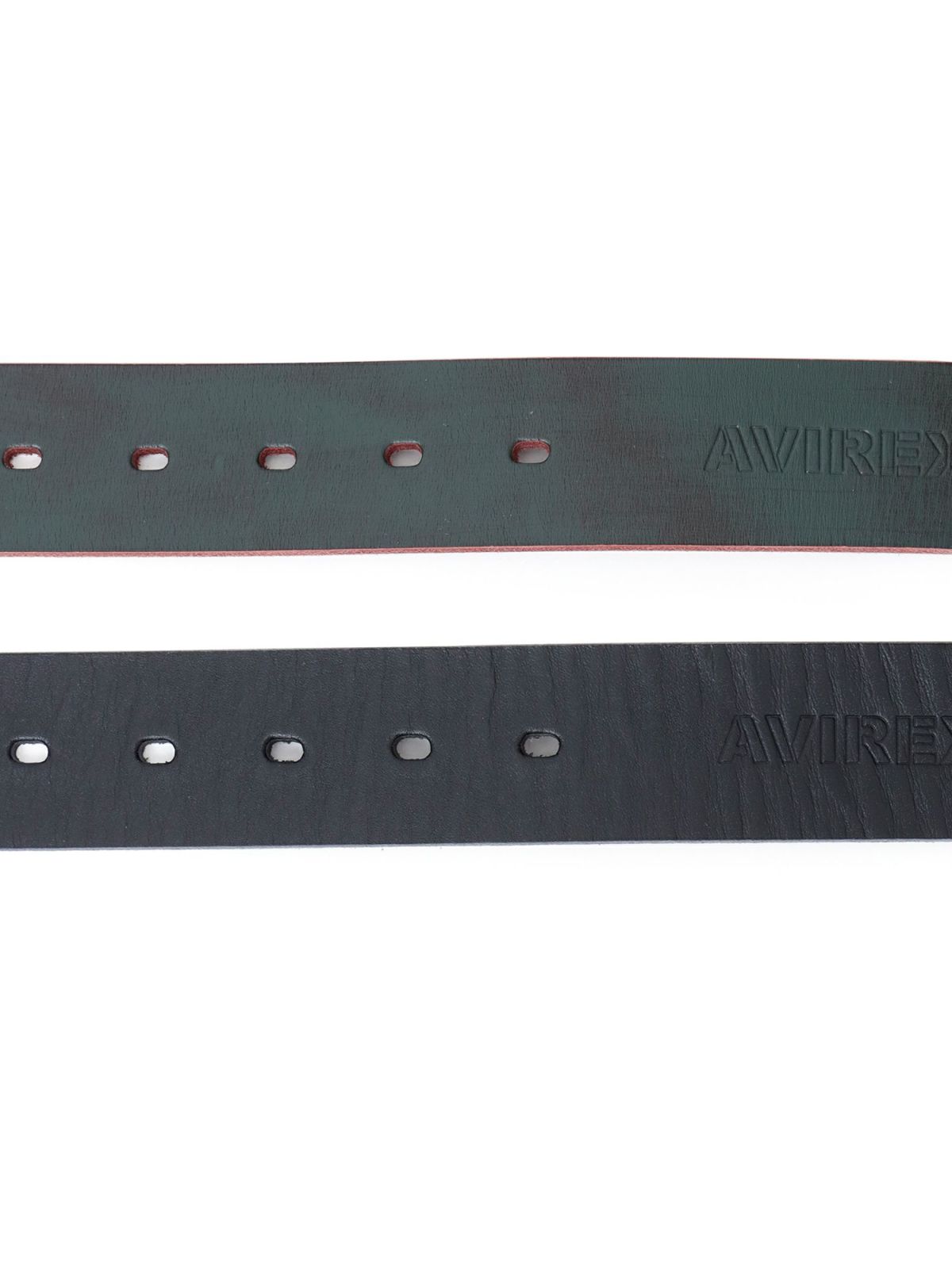 【AVIREX】LOGO COW LEATHER BELT〔LIMITED〕