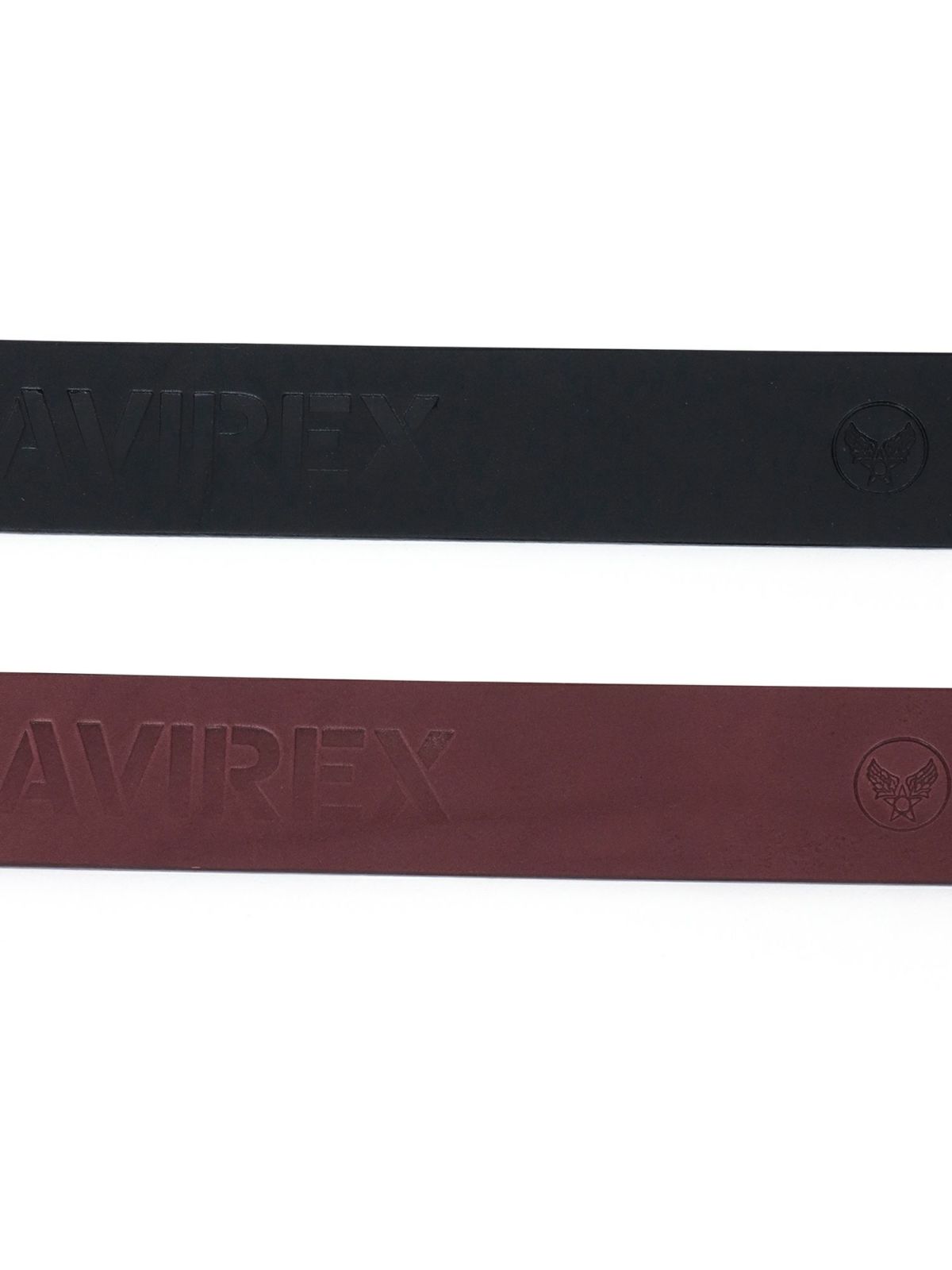【AVIREX】AIR FORCE MARK BUCKLE COW LEATHER BELT〔LIMITED〕