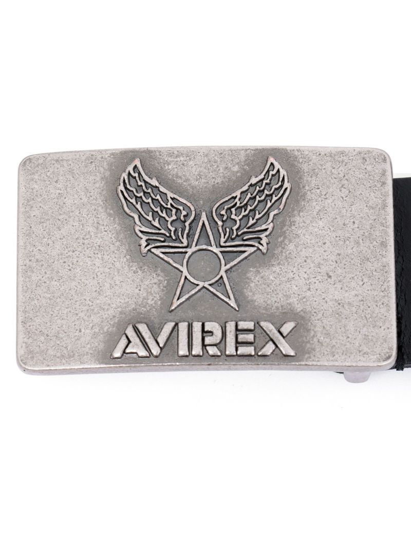 【AVIREX】AIR FORCE MARK BUCKLE COW LEATHER BELT〔LIMITED〕
