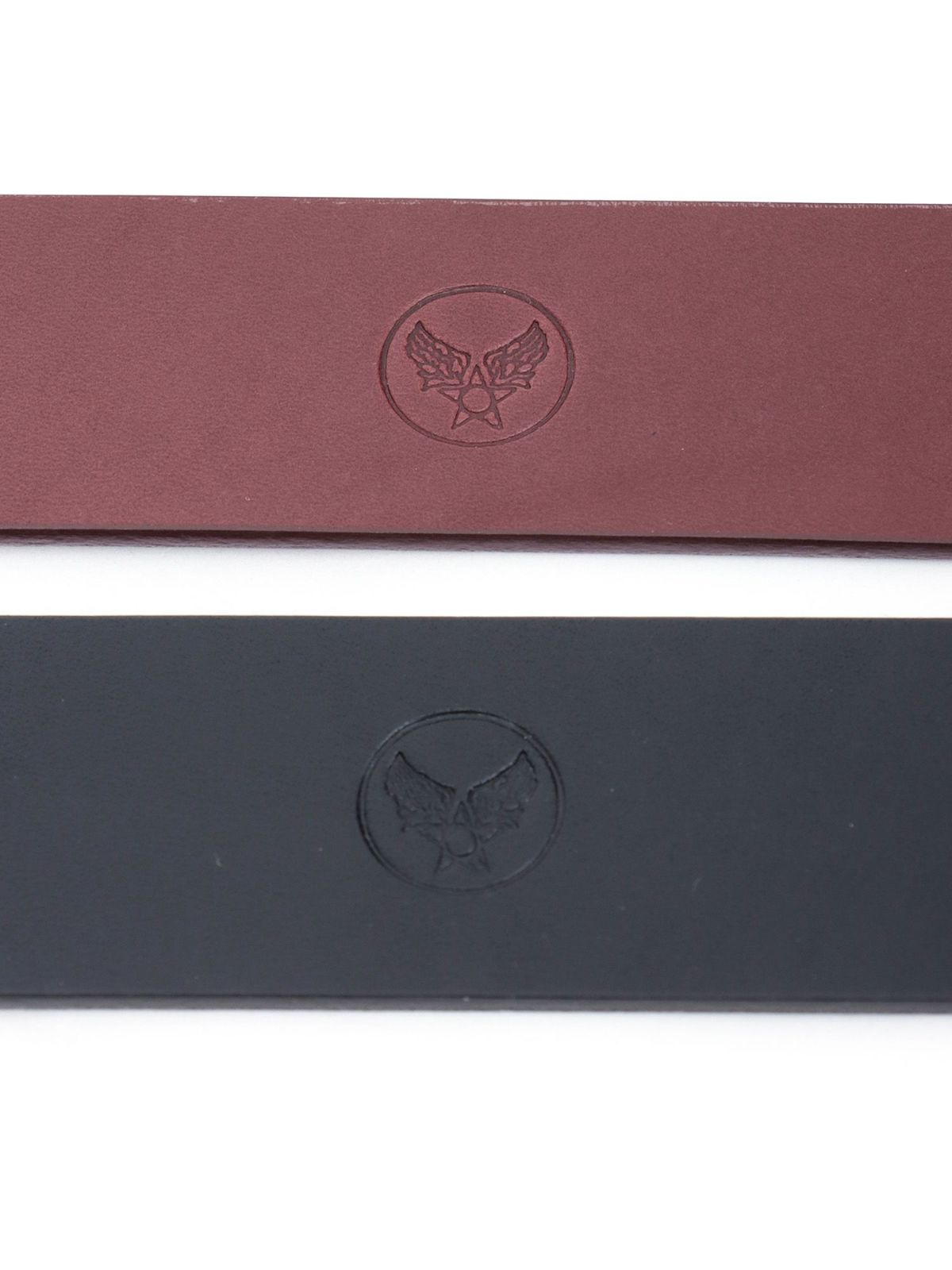 【AVIREX】AIR FORCE MARK BUCKLE COW LEATHER BELT〔LIMITED〕