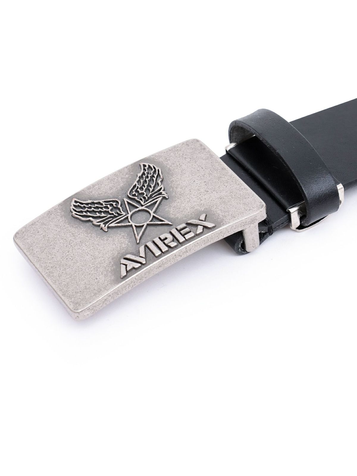 【AVIREX】AIR FORCE MARK BUCKLE COW LEATHER BELT〔LIMITED〕