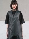 【DAKU】カラス刺繍イレヘムベスト