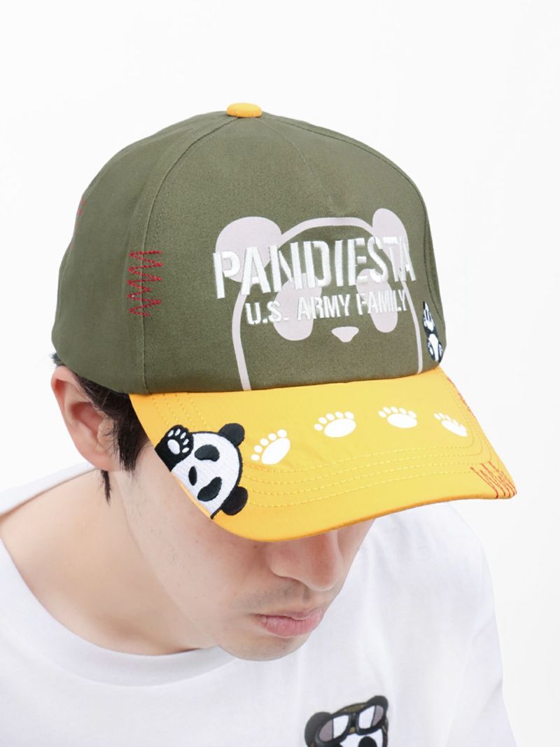 【PANDIESTA JAPAN】ナイロン切り替えミリタリーキャップ
