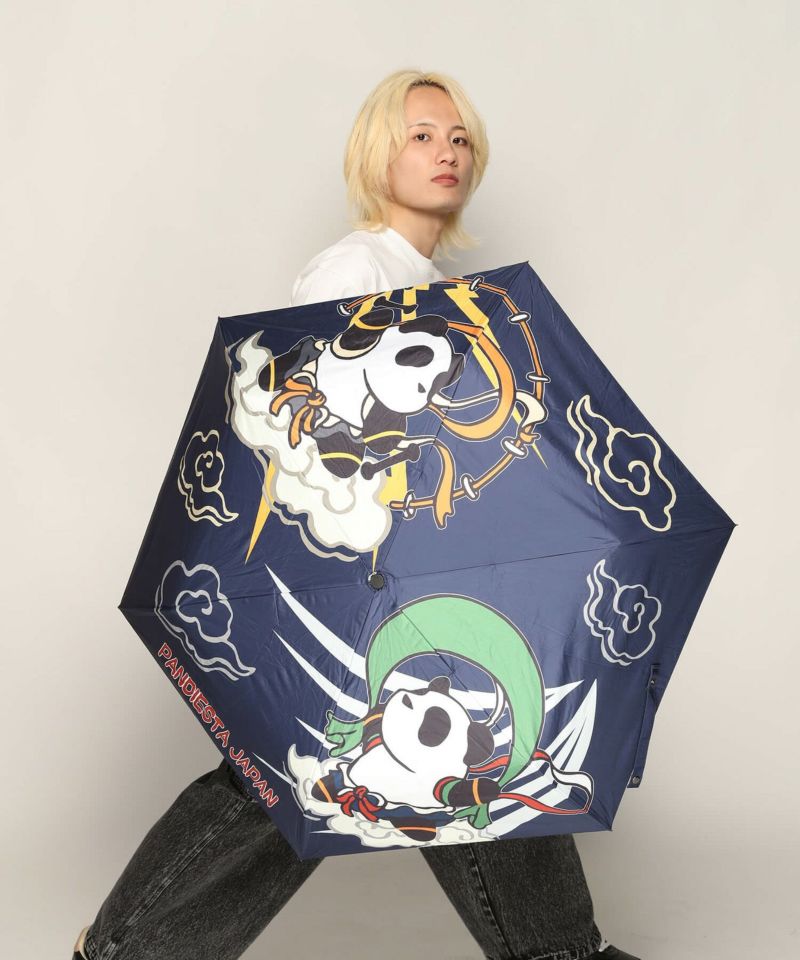 【PANDIESTA JAPAN】“風神雷神”晴雨兼用折りたたみ傘
