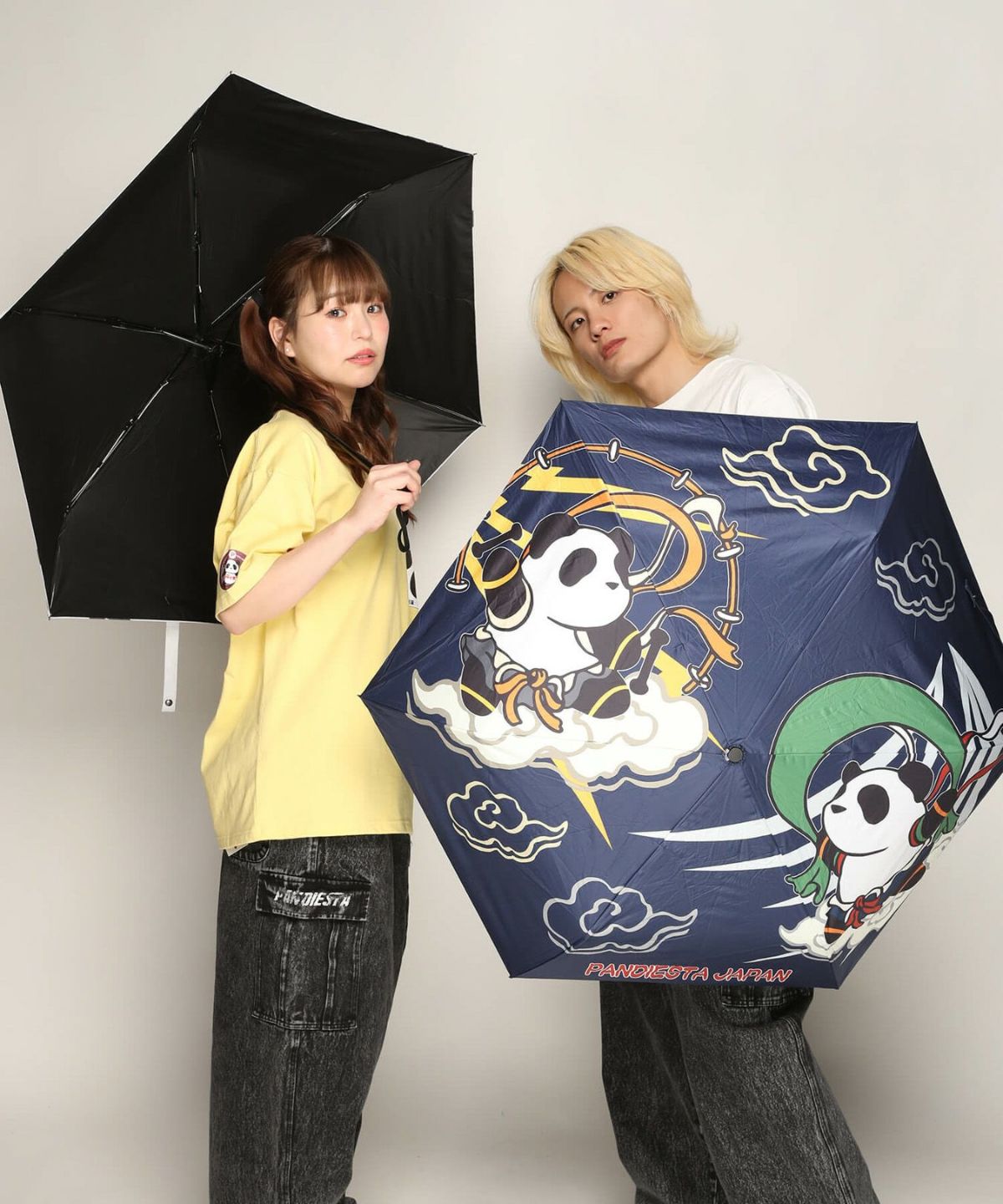【PANDIESTA JAPAN】“風神雷神”晴雨兼用折りたたみ傘
