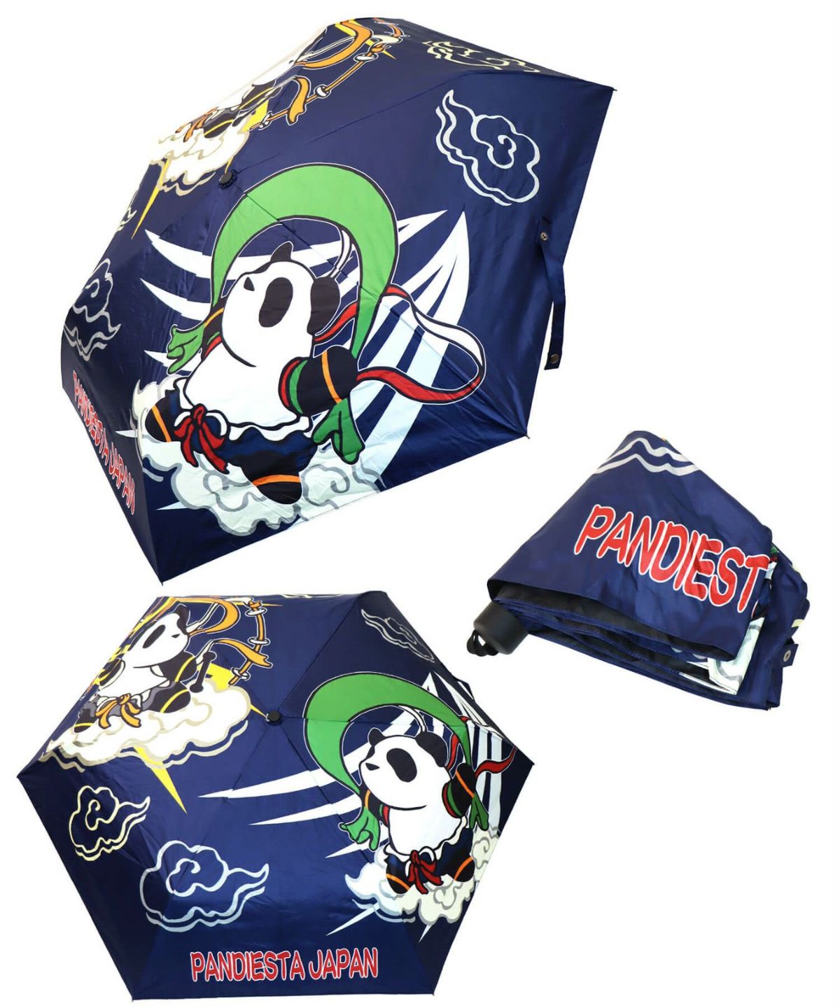 【PANDIESTA JAPAN】“風神雷神”晴雨兼用折りたたみ傘