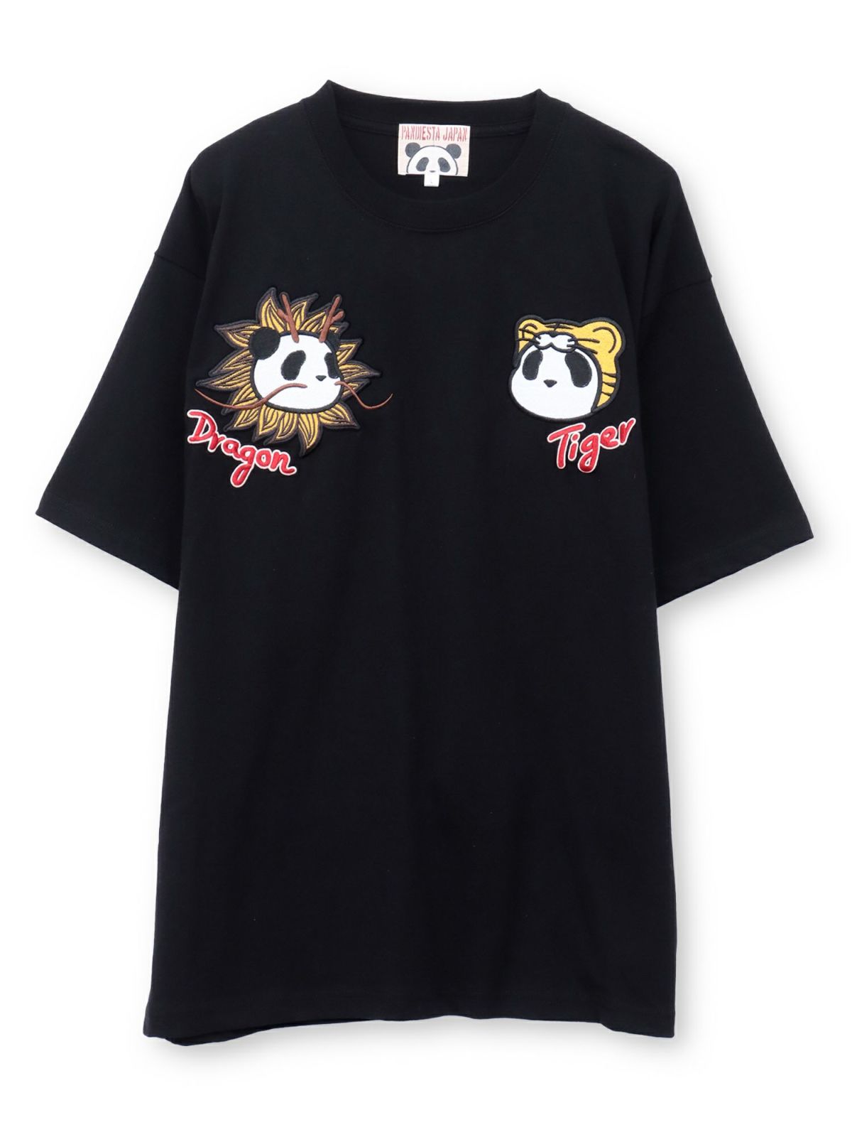 【PANDIESTA JAPAN】“なりきり龍虎パンダ”刺入りTシャツ