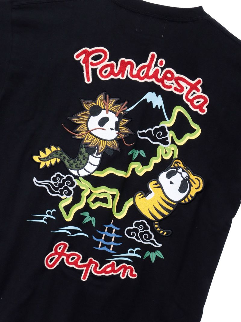 【PANDIESTA JAPAN】“なりきり龍虎パンダ”刺入りTシャツ