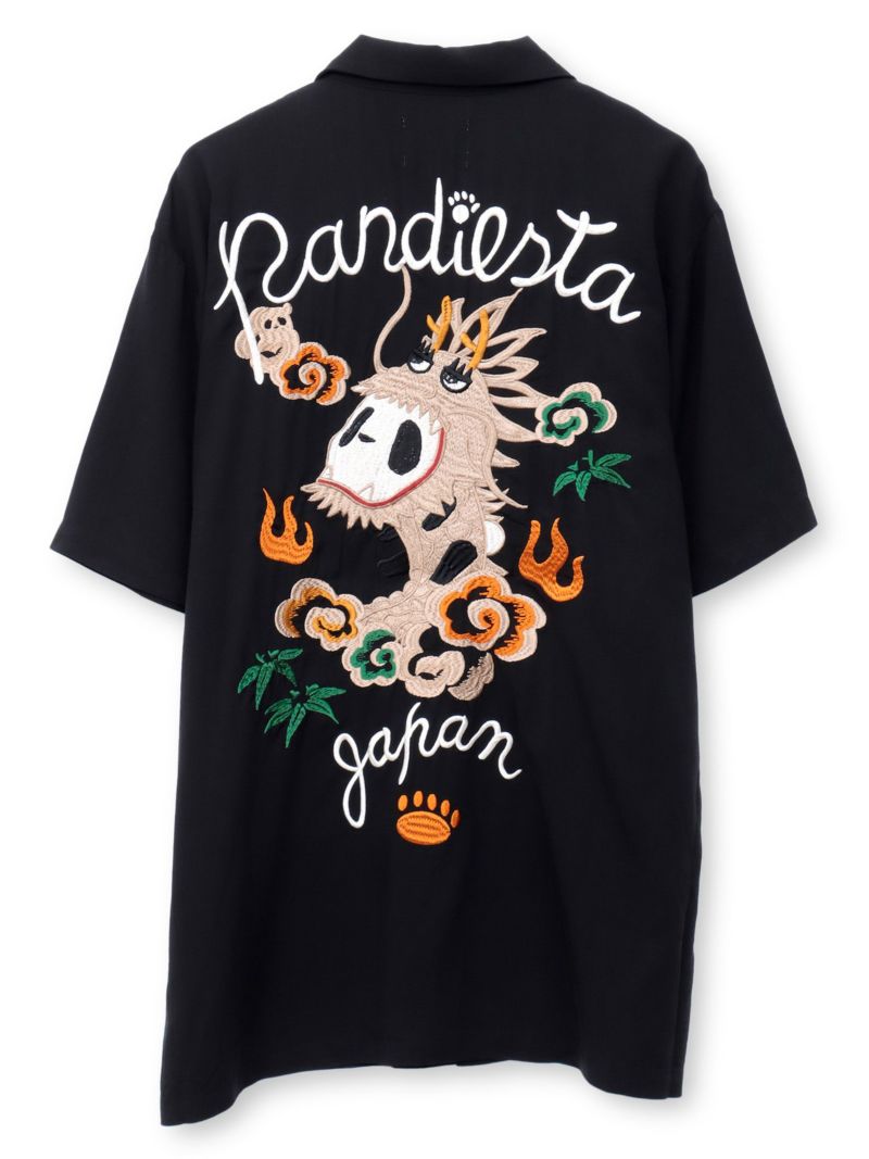 【PANDIESTA JAPAN】“パンドラゴン”総刺繍 半袖シャツ