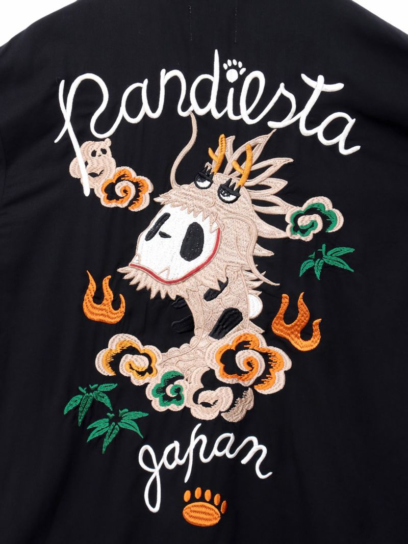 【PANDIESTA JAPAN】“パンドラゴン”総刺繍 半袖シャツ