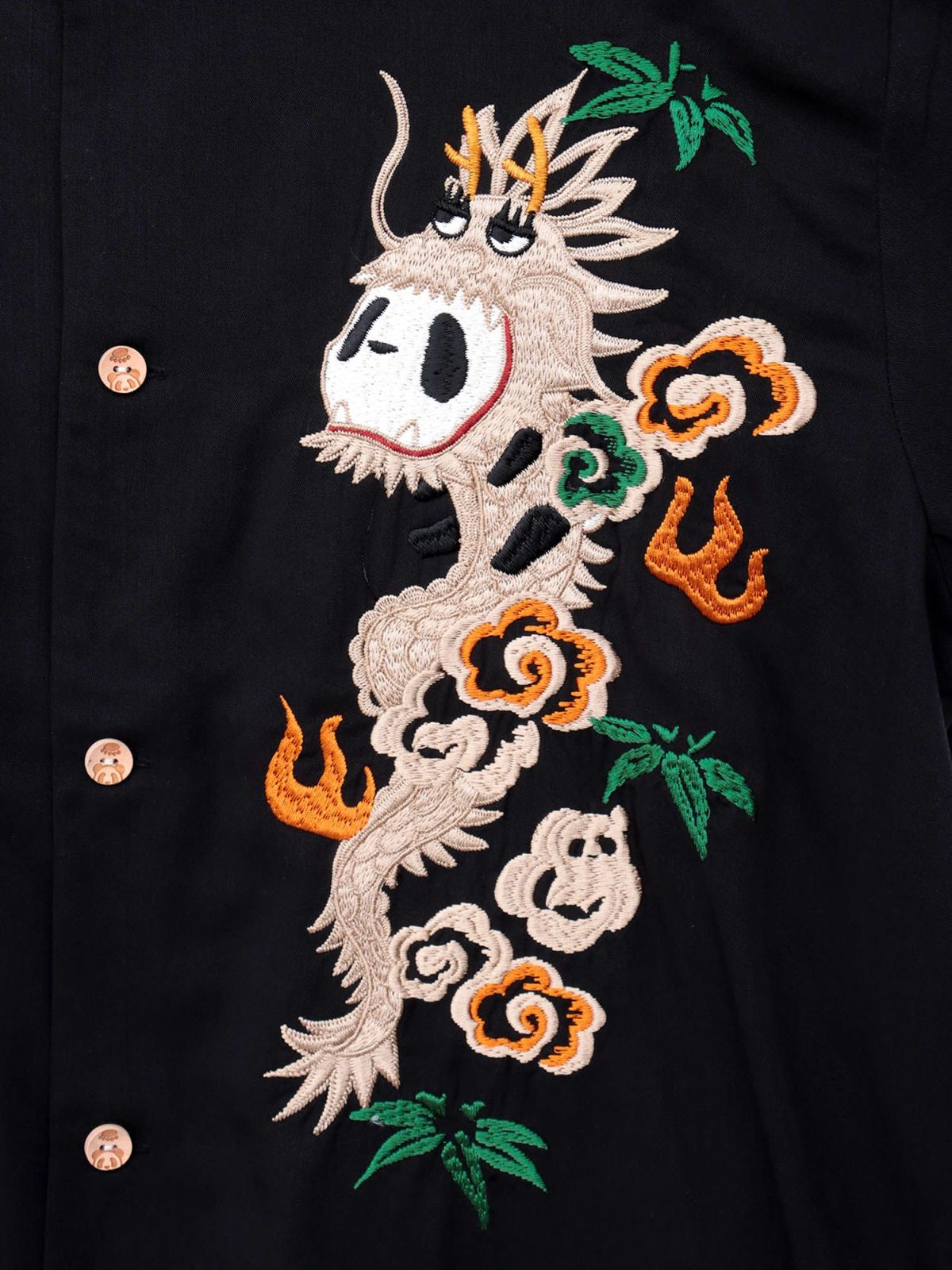【PANDIESTA JAPAN】“パンドラゴン”総刺繍 半袖シャツ