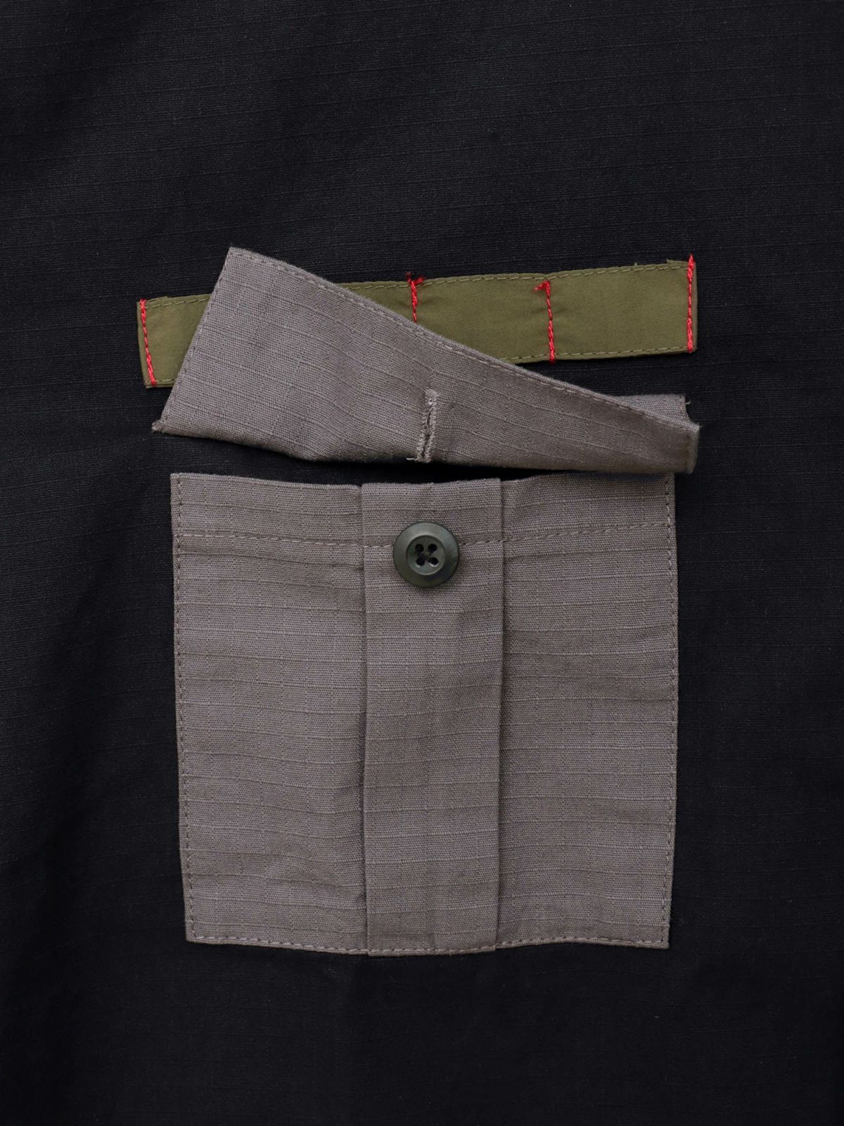 【PANDIESTA JAPAN】ナイロン切替 半袖ミリタリーシャツ