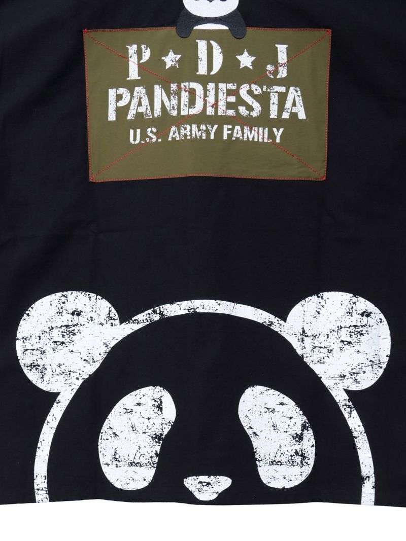 【PANDIESTA JAPAN】ナイロン切替 半袖ミリタリーシャツ