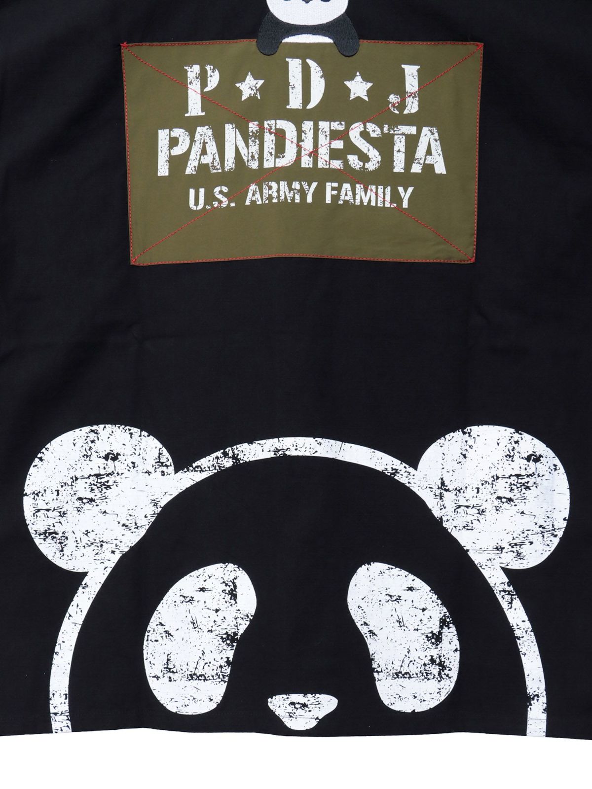 【PANDIESTA JAPAN】ナイロン切替 半袖ミリタリーシャツ