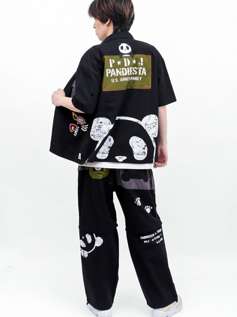 【PANDIESTA JAPAN】ナイロン切替ミリタリー2WAYパンツ