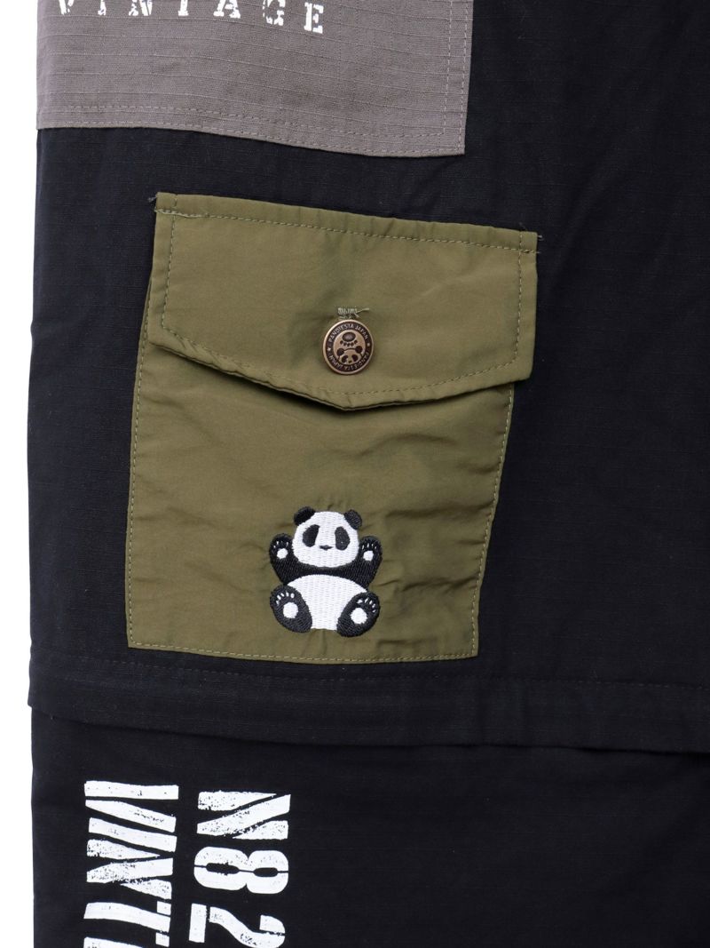【PANDIESTA JAPAN】ナイロン切替ミリタリー2WAYパンツ