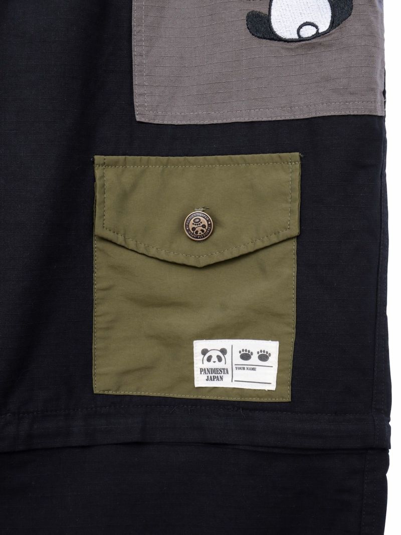【PANDIESTA JAPAN】ナイロン切替ミリタリー2WAYパンツ