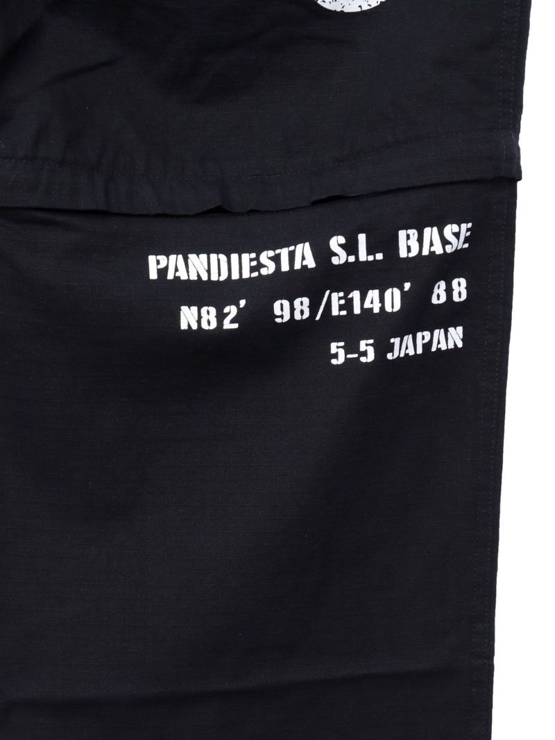 【PANDIESTA JAPAN】ナイロン切替ミリタリー2WAYパンツ