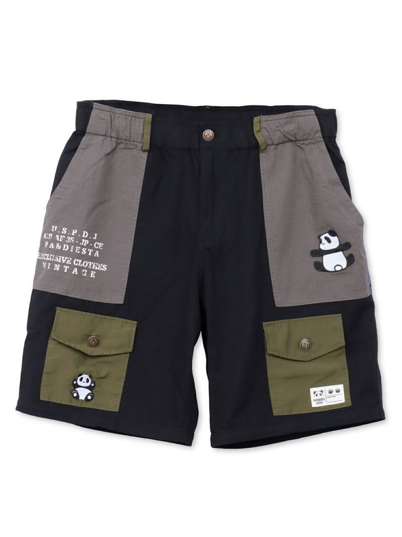 【PANDIESTA JAPAN】ナイロン切替ミリタリー2WAYパンツ