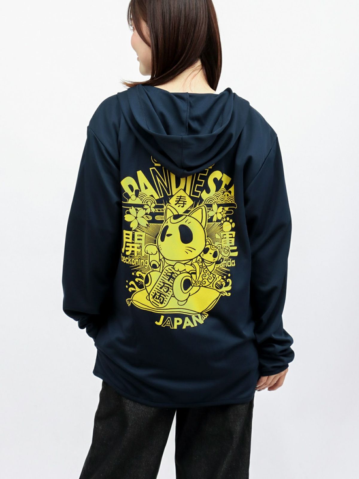 【PANDIESTA JAPAN】“招き熊猫”DRYメッシュ素材ZIPパーカー