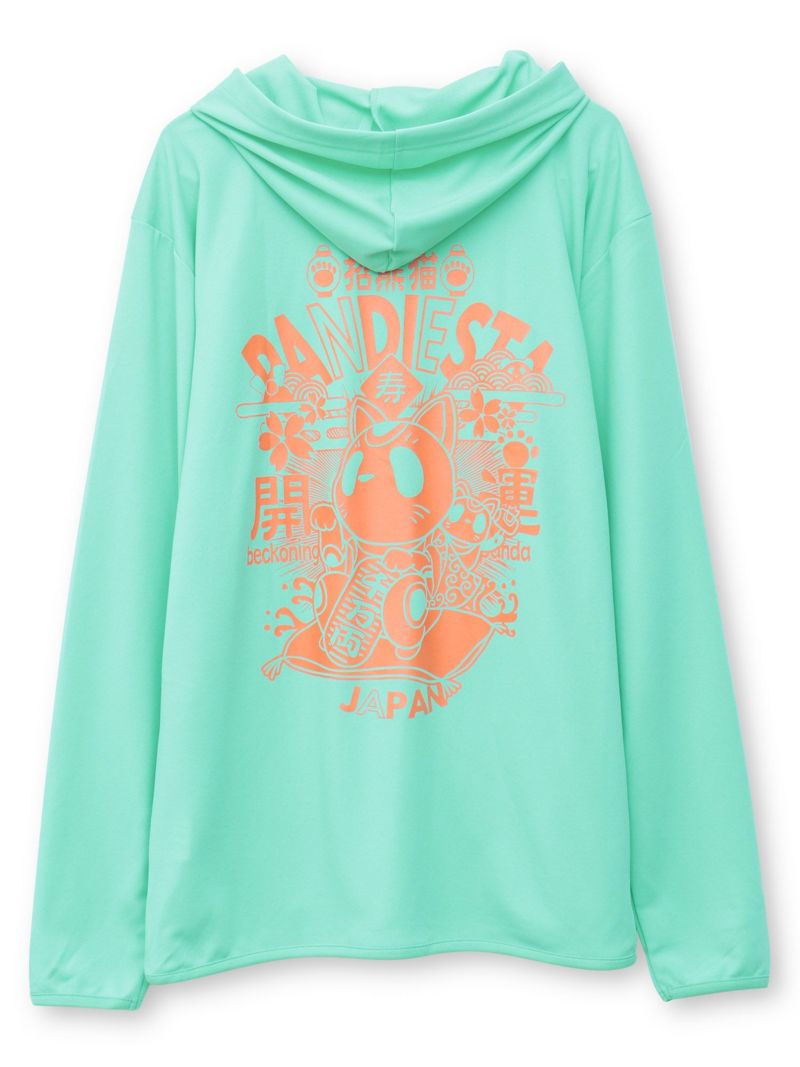 【PANDIESTA JAPAN】“招き熊猫”DRYメッシュ素材ZIPパーカー