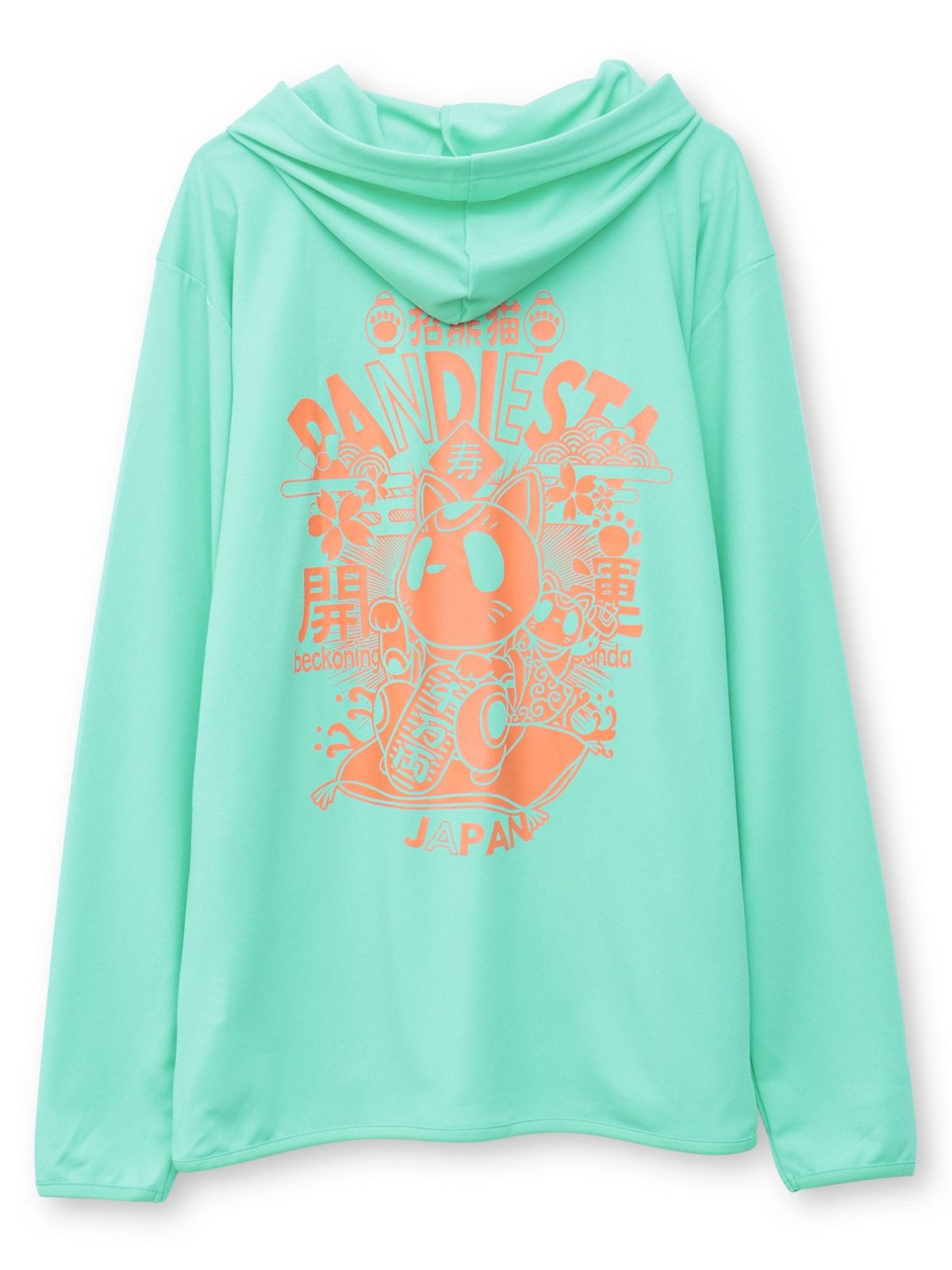 【PANDIESTA JAPAN】“招き熊猫”DRYメッシュ素材ZIPパーカー