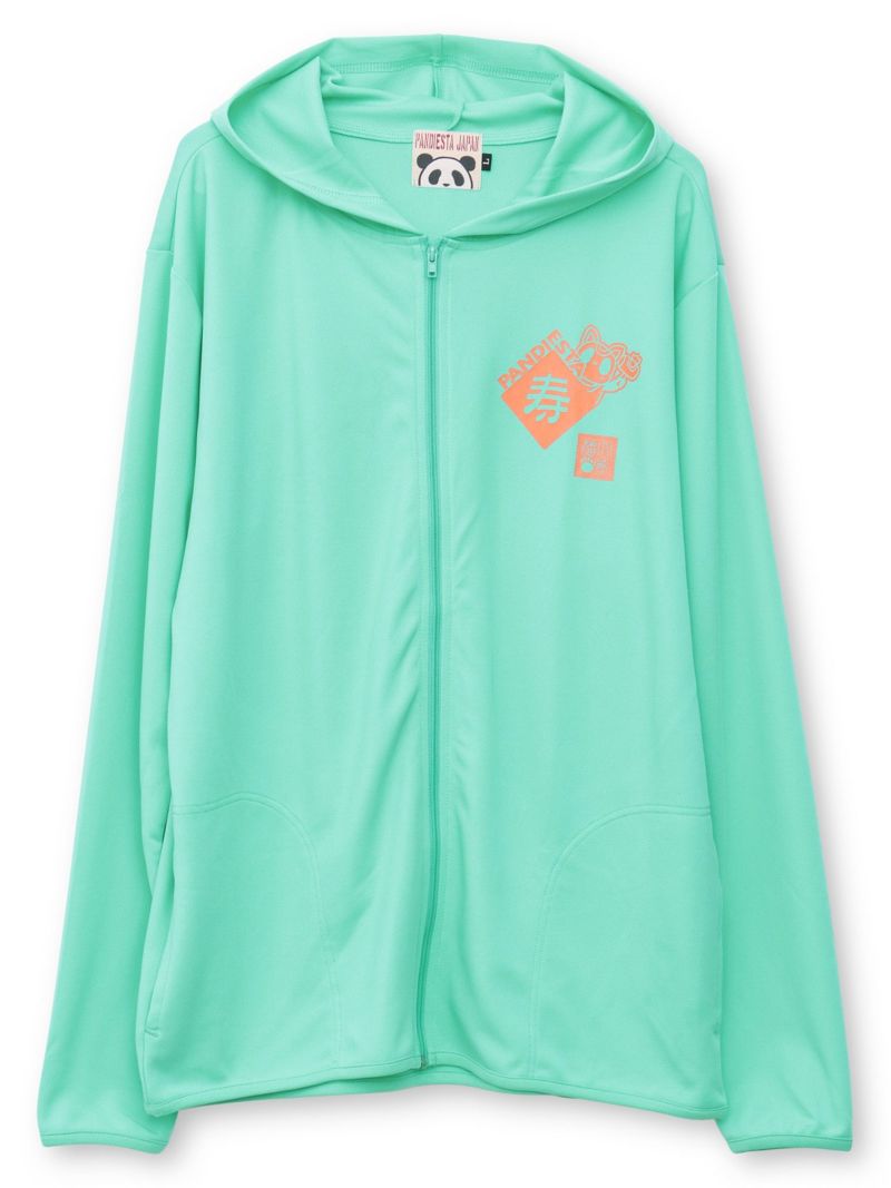 【PANDIESTA JAPAN】“招き熊猫”DRYメッシュ素材ZIPパーカー
