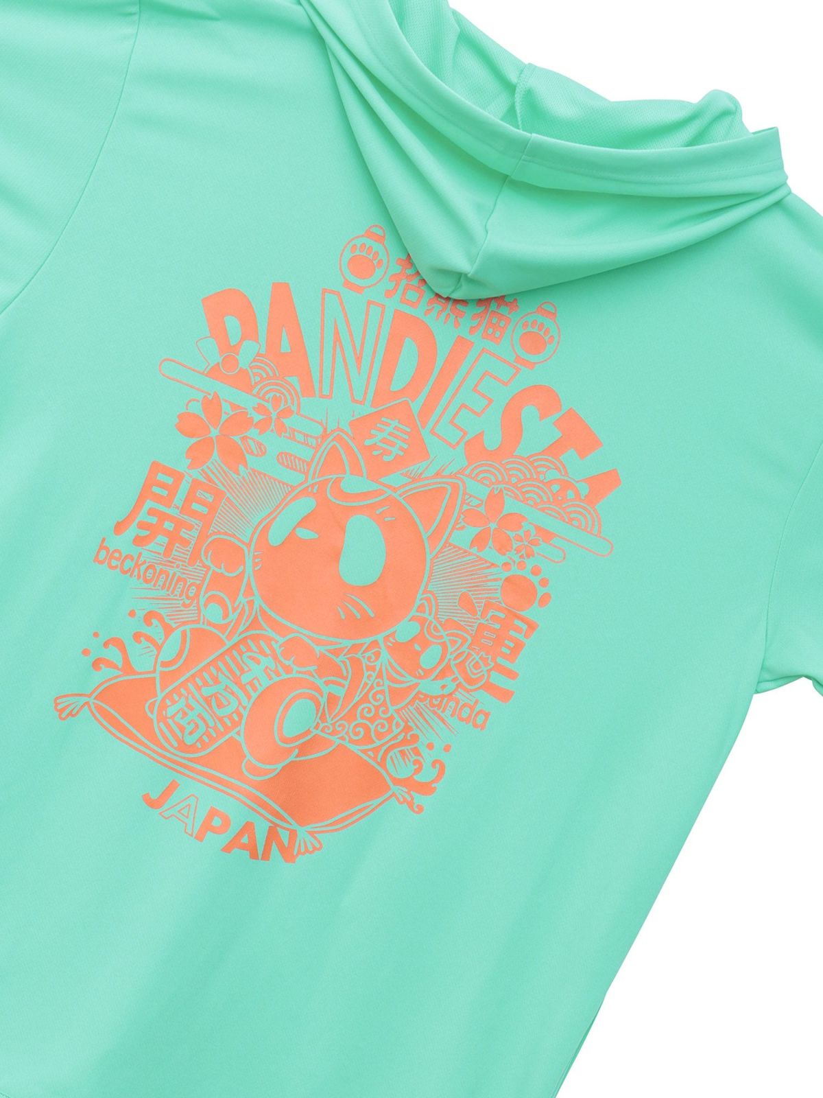 【PANDIESTA JAPAN】“招き熊猫”DRYメッシュ素材ZIPパーカー